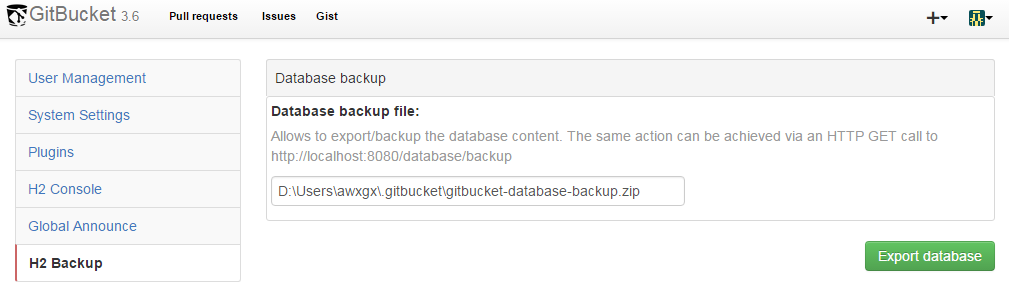 backup ui
