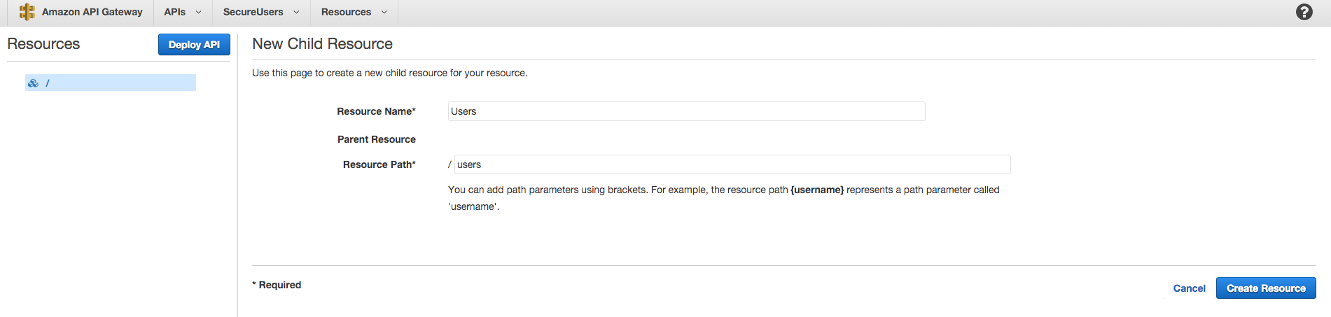 create resource config