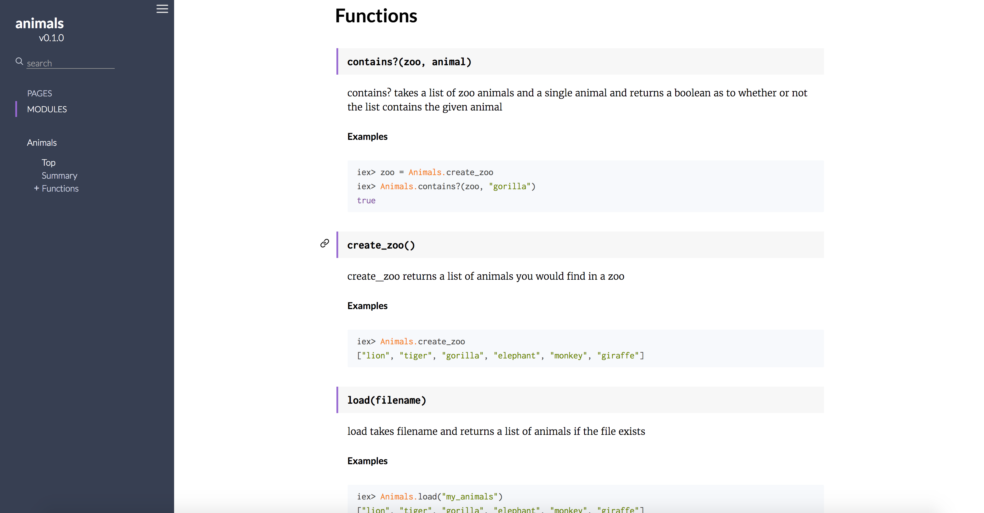 functions