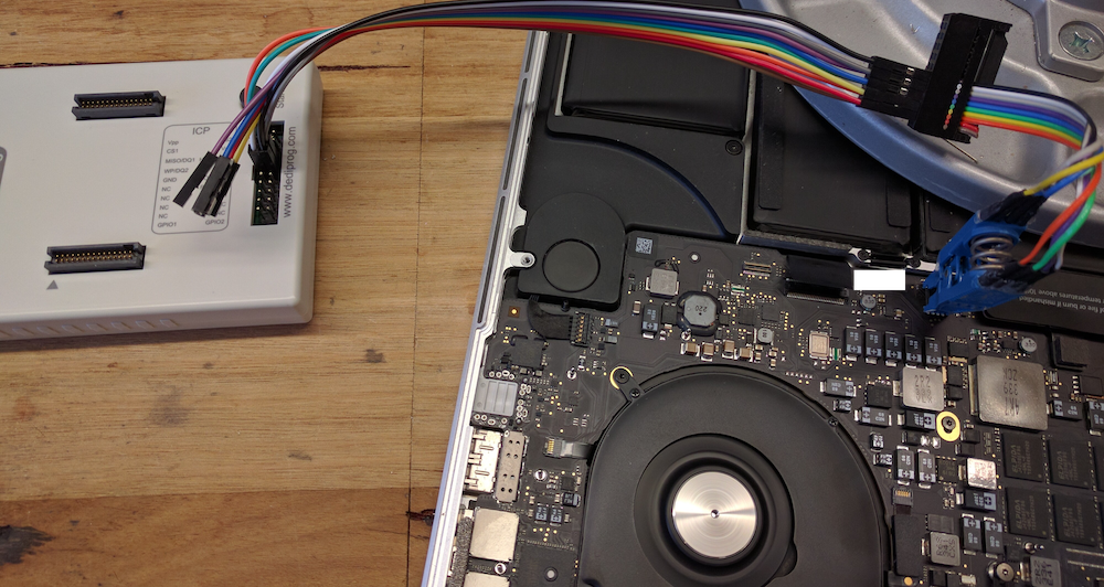 Using a Dediprog SF600 to dump and flash a 2013 MacBook SPI Flash chip to remove a firmware password, sans Apple