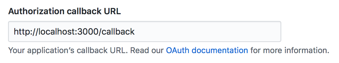 Authorization callback URL: 'your-url.now.sh'