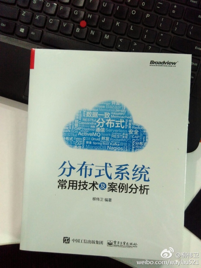 《分布式系统常用技术及案例分析》封面