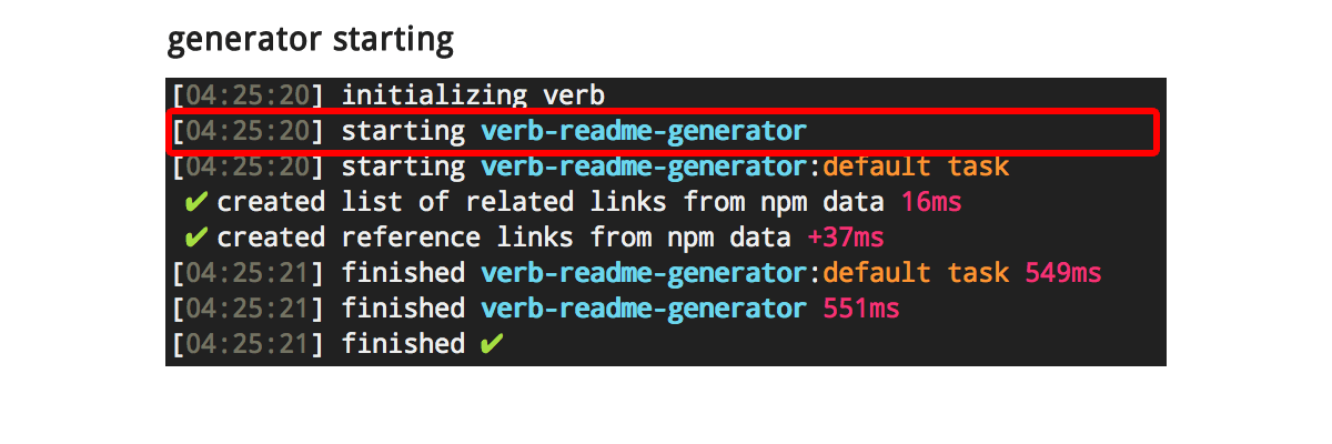 running tasks and generators