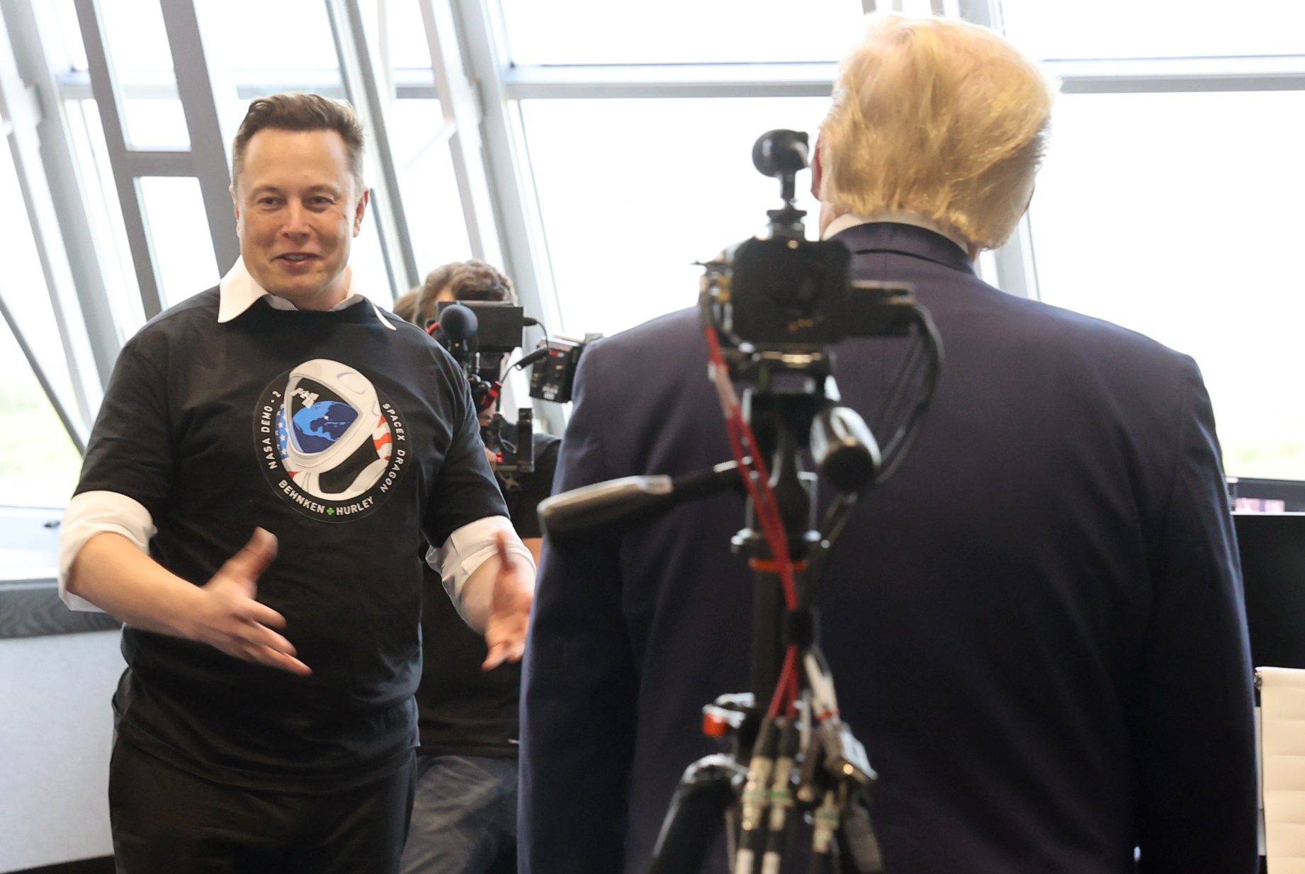 El Presidente de los Estados Unidos Donald Trump felicitó a Elon Musk, el dueño de Space X, luego del lanzamiento