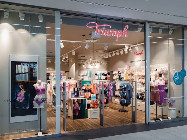 The women's lingerie brand "Triumph" awaits visitors in the renovated premises