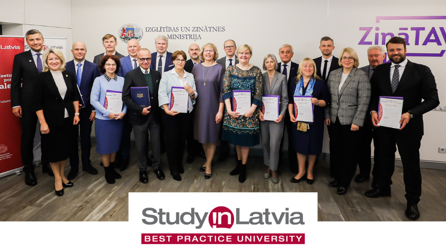 15 higher education institutions in Latvia have received the certificate of best practice