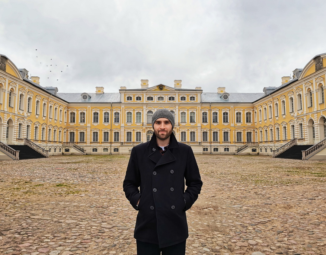 At the Rundale Palace in Autumn 2020. 