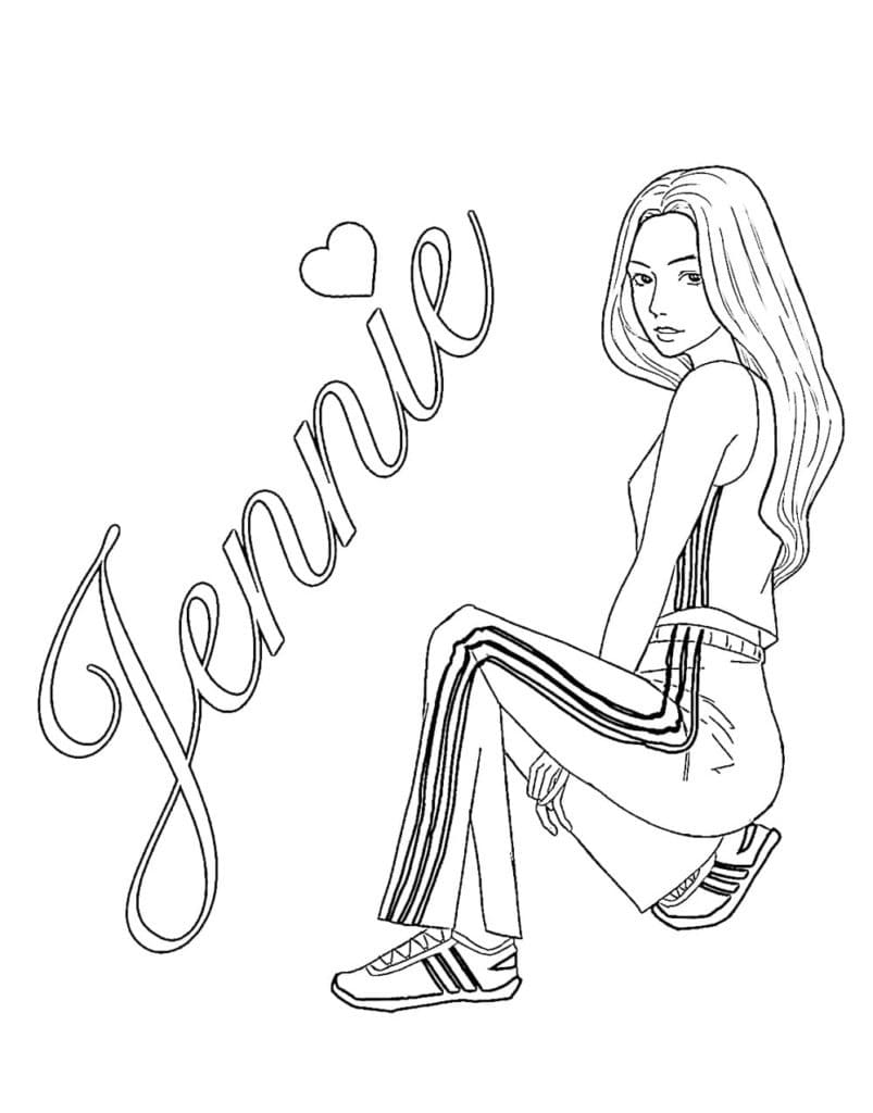 Jisoo Blackpink Coloring Page - Free Printable Coloring Pages for Kids
