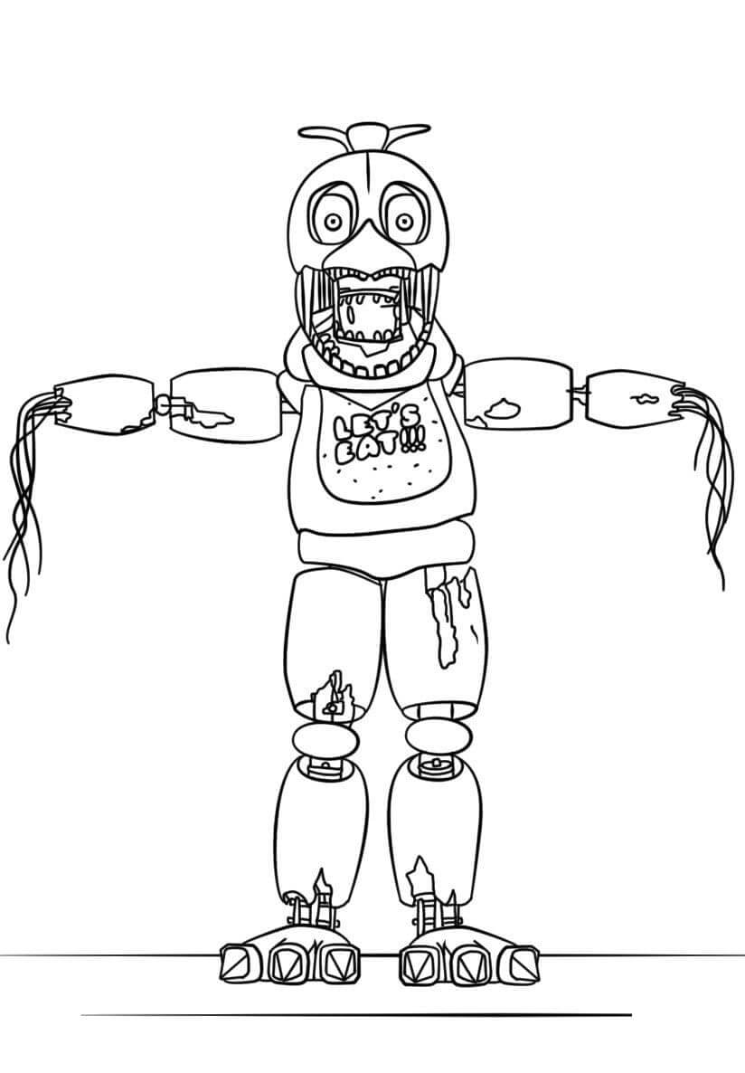 Nightmarionne FNAF Coloring Page Free Printable Coloring Pages For Kids