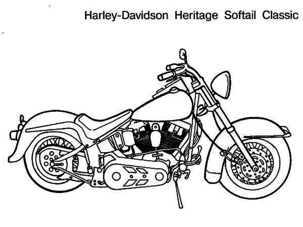 Free Harley Davidson Coloring Page Free Printable Coloring Pages For Kids