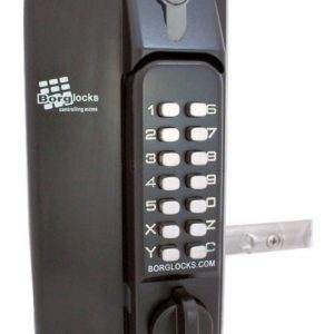 Metal Gate Lock With Keypad Both Sides With Key Override And 65-80mm Latch