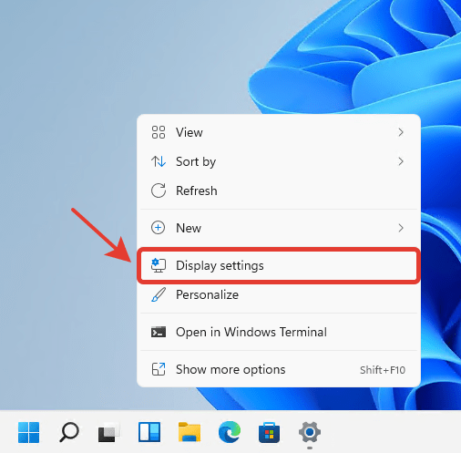 windows 11 settings display context menu en