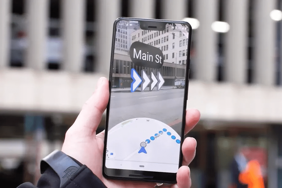 Google AR Live View Maps immersed navigation