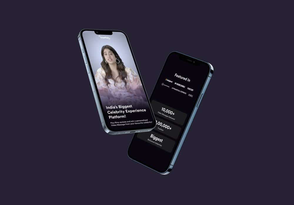 Truefan responsive website in iphone mockup