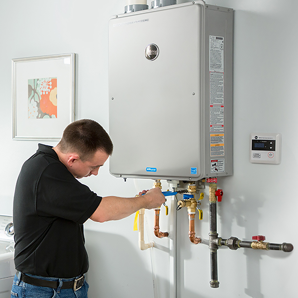 How To Install A Gas Tankless Water Heater The Home Depot