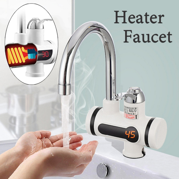 Electric Tankless Instant Hot Water Heater Faucet Bathroom Kitchen