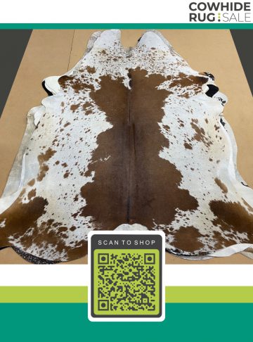 Brown Longhorn Cow Skin 6 X 7 Lh 22 426