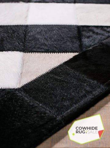Concentric Diamond Cowhide Rug 4