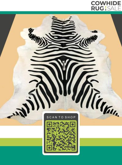 medium zebra cow skin 6 x 7 ap 05 09