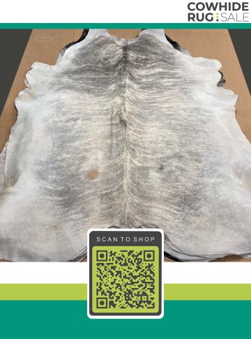 Small Exotic Grey Cowhide 5 X 6 Br 16 134