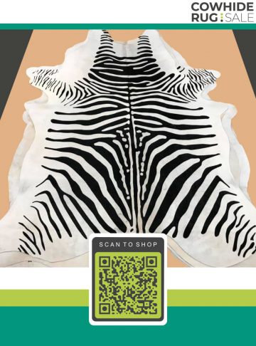 Small Zebra Cowhide 5 X 6 Ap 31 01