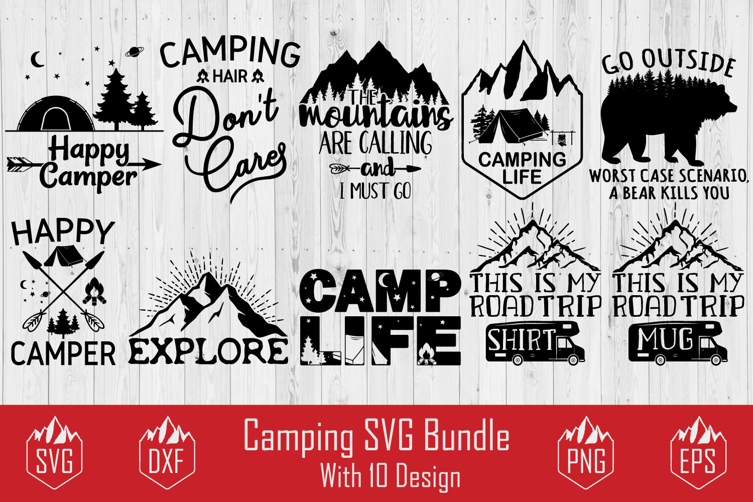 Download Free Camping Bundle Svg Png Eps Dxf By Designbundles