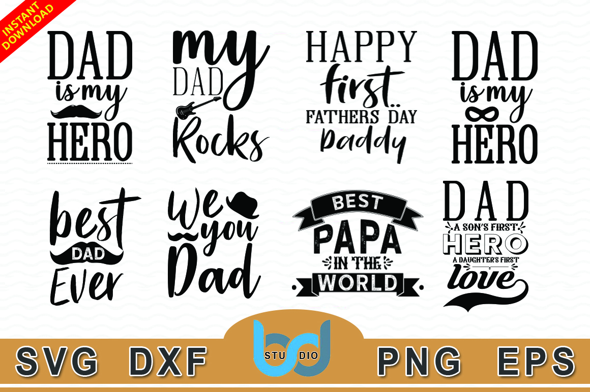 Download Free Father Day Bundle Svg Png Eps Dxf By Designbundles