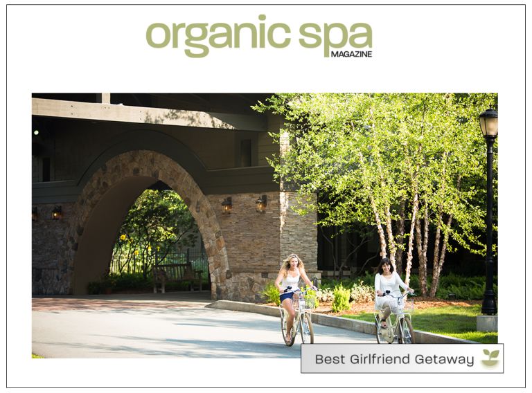 The Lodge at Woodloch as a Best Girlfriend Getaway Destination in Organic Spa Magazine