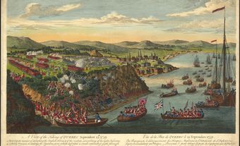 Vue de la prise de Québec le 13 septembre 1759