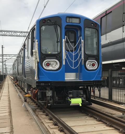 Crrc Tests First Chicago Series 7000 Metro Cars Metro Report International Railway Gazette International