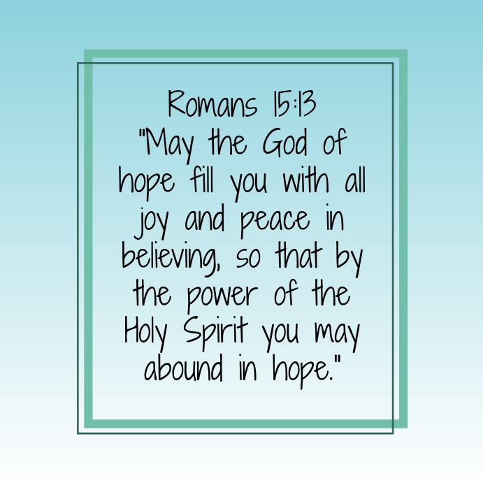 Bible Verses For Hope Posters Template Postermywall