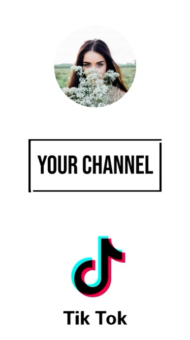 Profil Saluran Video Latar Belakang Tiktok Templat Postermywall