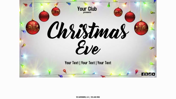 Malam Natal Templat Postermywall