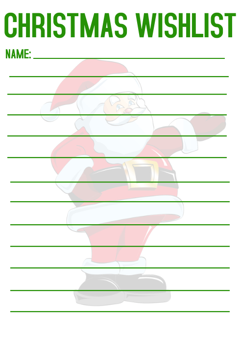 Daftar Keinginan Hadiah Natal Templat Postermywall