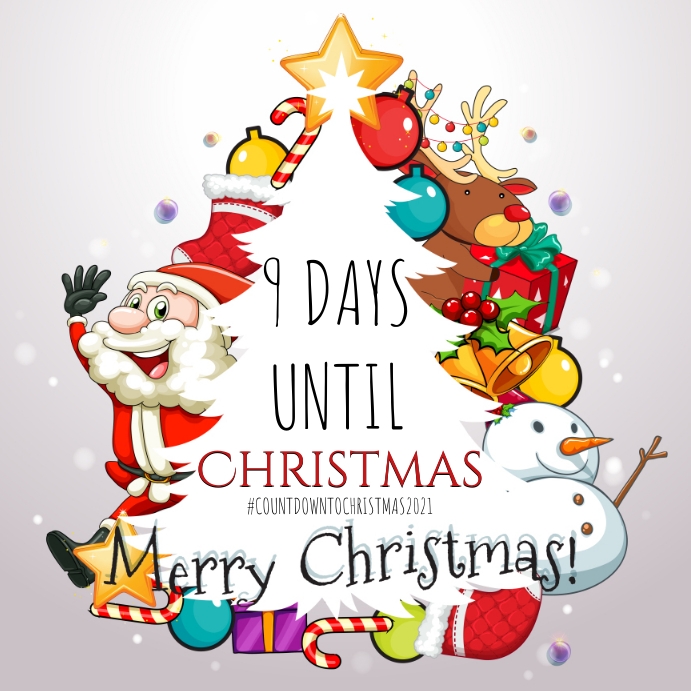 Days Until Christmas Countdown Template Postermywall