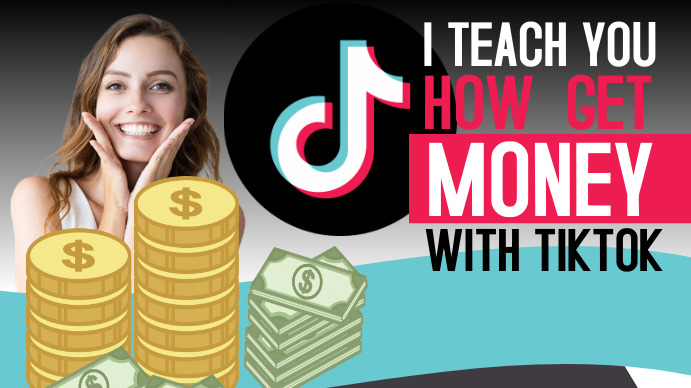 Dapatkan Uang Dengan Tiktok Templat Postermywall