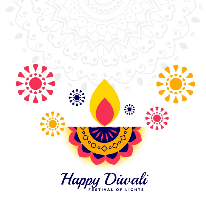 Happy Diwali Festival Decorative Background Template Postermywall