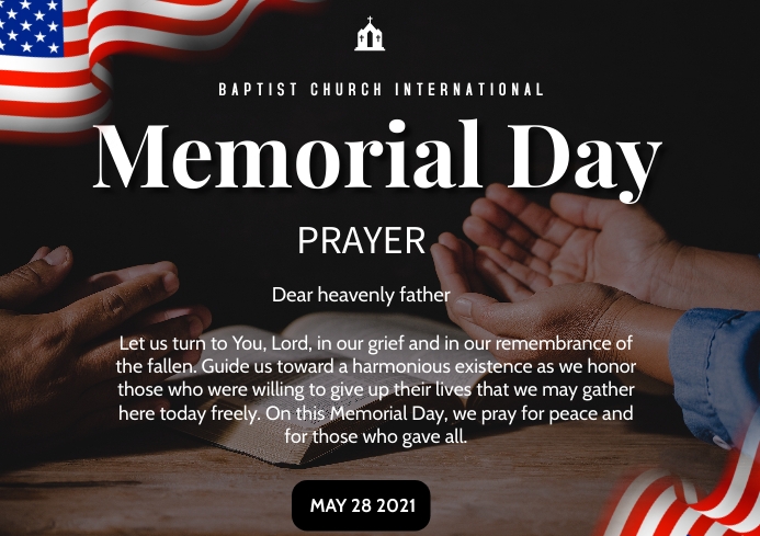 Brosur Selebaran Doa Hari Peringatan 2021 Templat Postermywall