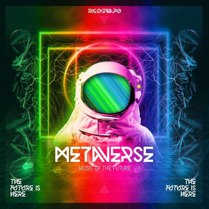 Metaverse Music Of The Future Album Artwork Template Postermywall