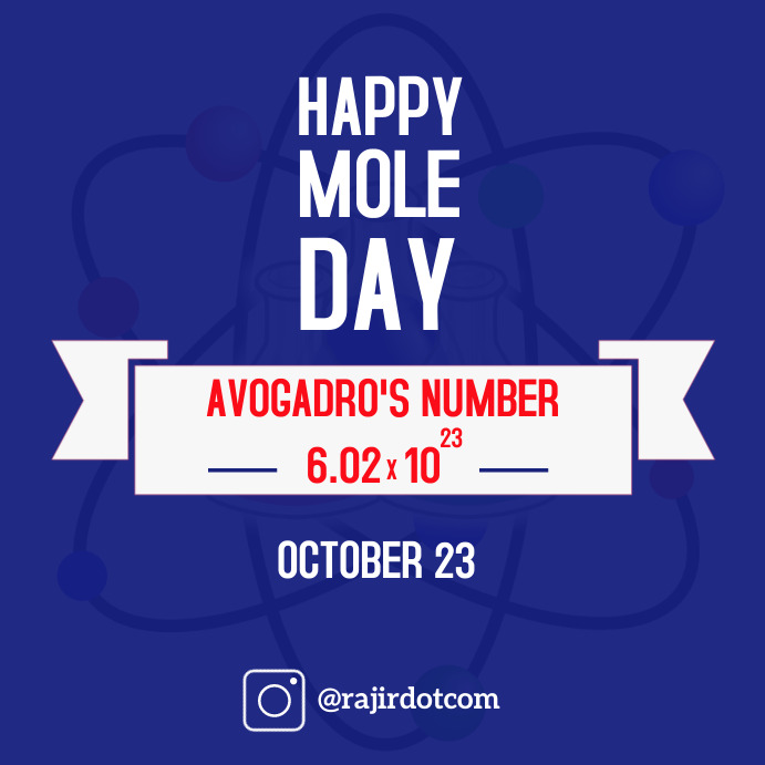 Mole Day Template Postermywall