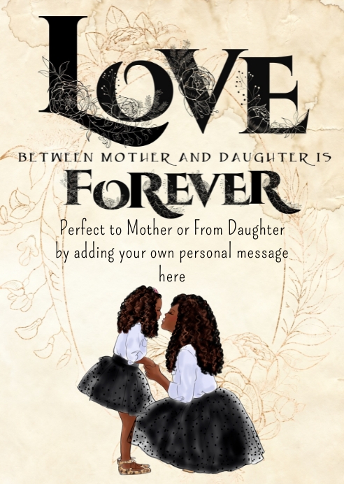 Kartu Ucapan Ibu Putri Templat Postermywall