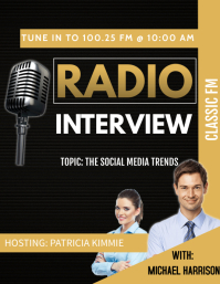 83 660 Radio Broadcasting Event Flyer Customizable Design Templates Postermywall