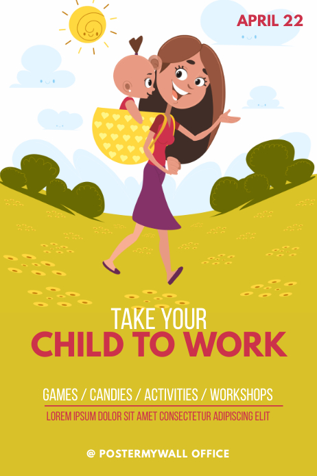 Take Your Child To Work Day Flyer Template Postermywall