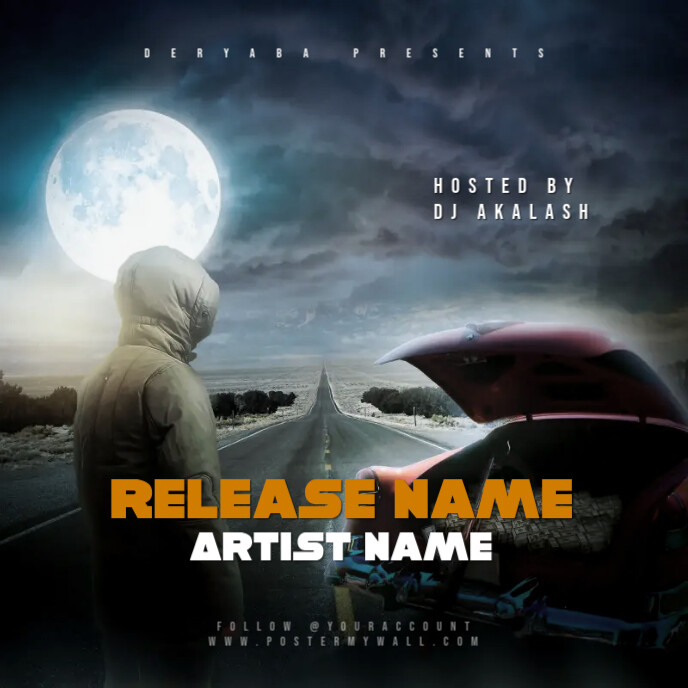 The Road Cd Cover Template Postermywall