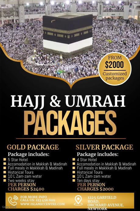 Umrah Hajj Packages Umrah Packages Templat Postermywall