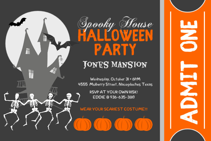 Customizable Halloween Flyer For Free Postermywall