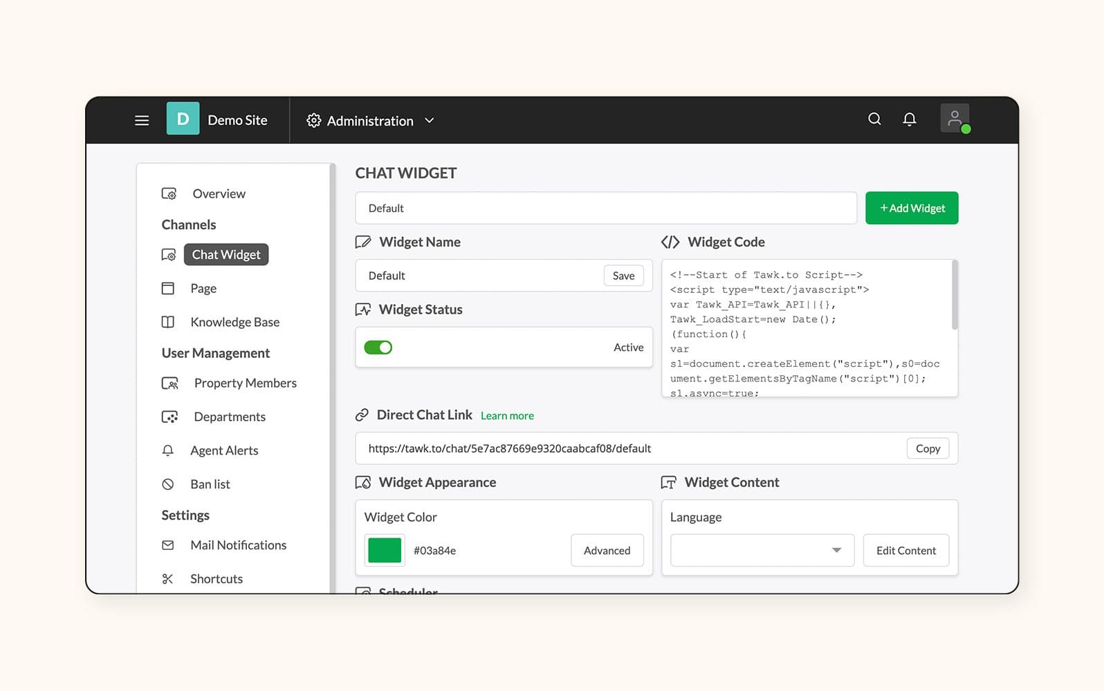 A view of Re:amaze’s live chat software.