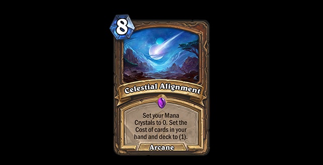 Celestial Alignment in the latest Hearthstone patch