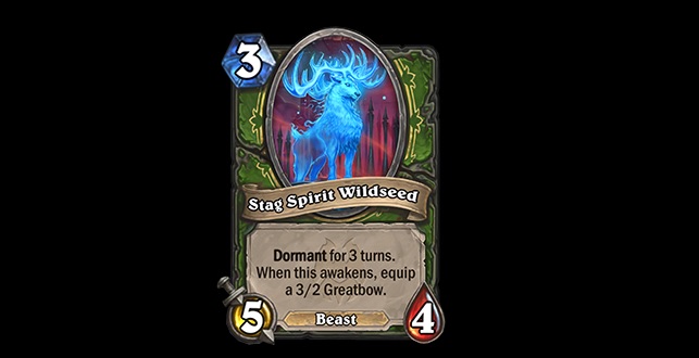 Stag Spirit Wildseed in Hearthstone patch 24.0.3