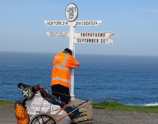 RAC patrol Lee Wingate sets new world record for walking unsupported from John O’Groats to Land’s End